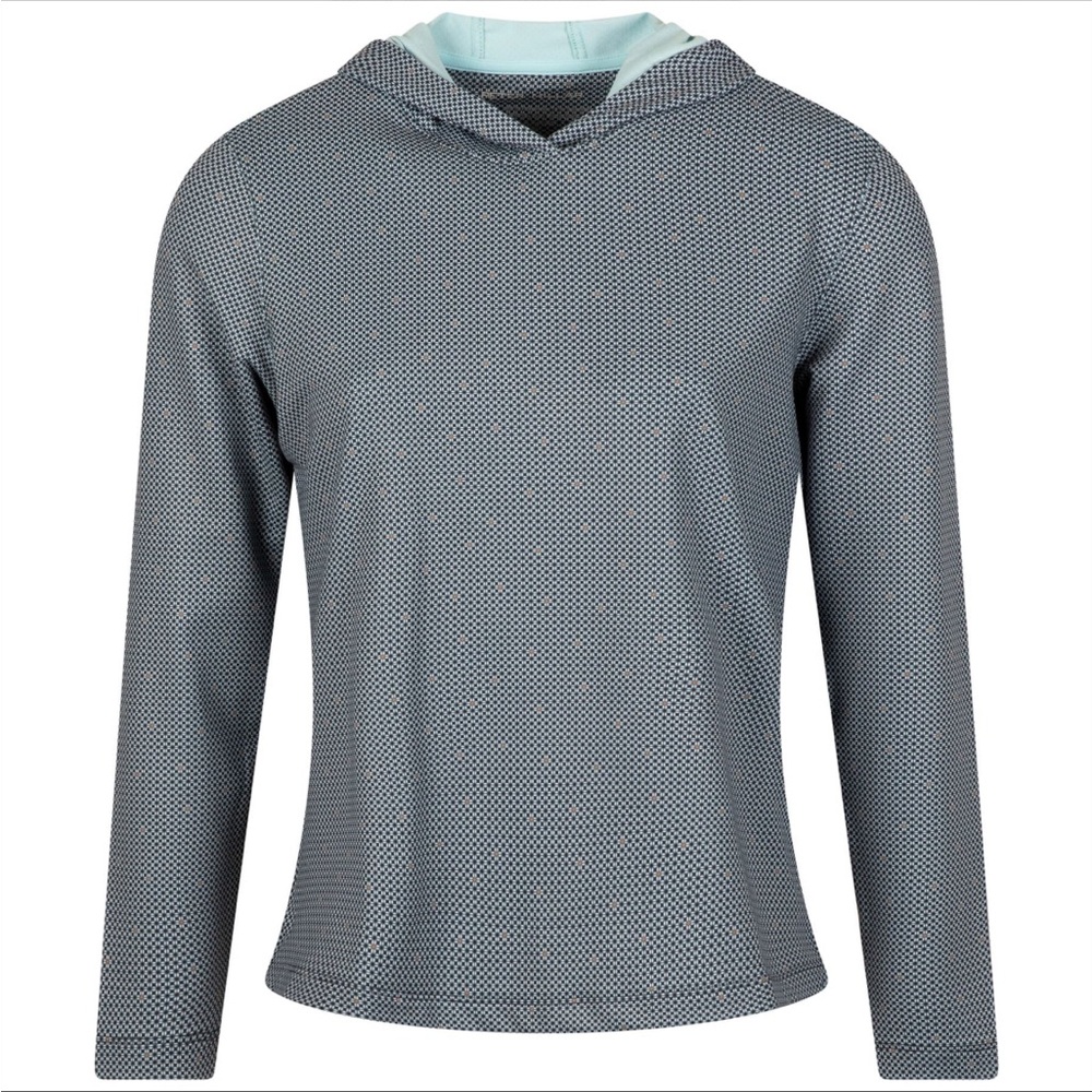Peter Millar Womens North Star Pine Hoodie Graphite